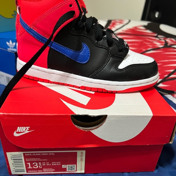 Nike | Shoes | Brand New 0 Authentic Nike Dunk High Boys Size 135 Comes  With Box | Poshmark